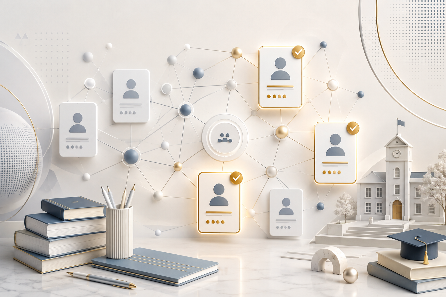 Network of screened education talent profiles